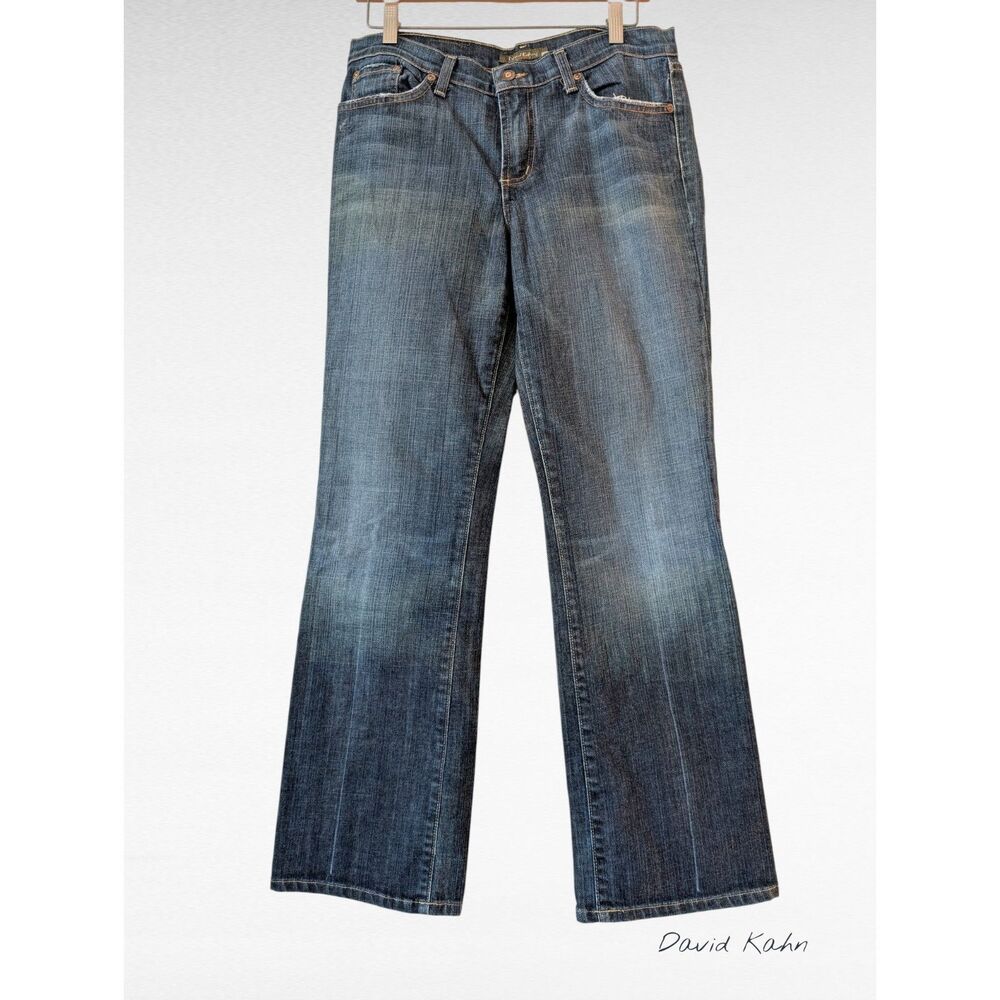 David Kahn "Lauren" bootcut 5 pockets embroidered pockets  Sz 8